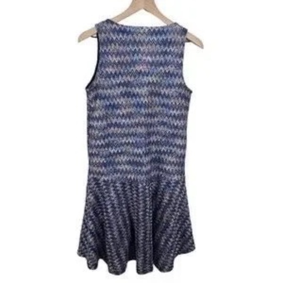 Maeve Anthropologie Multicolored Chevron Swing Dropp Waist‎ Knit Dress XS NWT - Picture 4 of 6